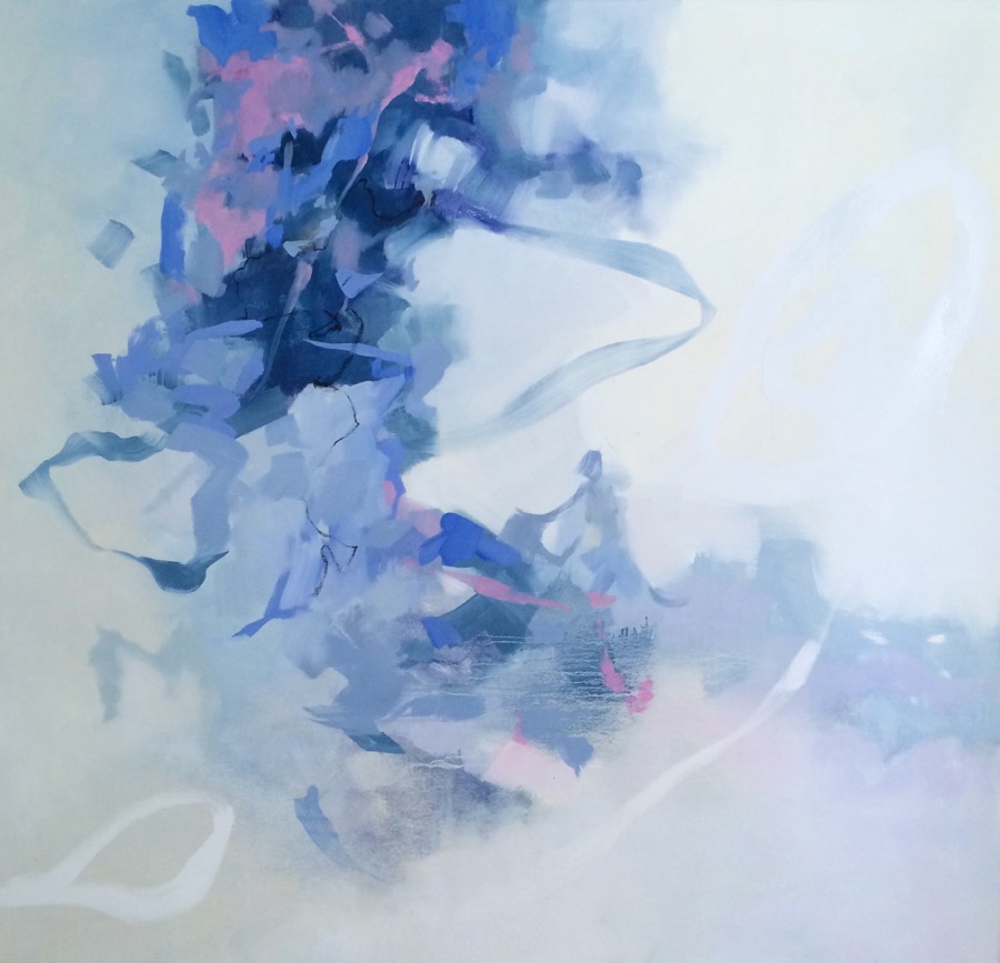 "Exhale", oil on canvas, 48x50 @ The Drawing Room