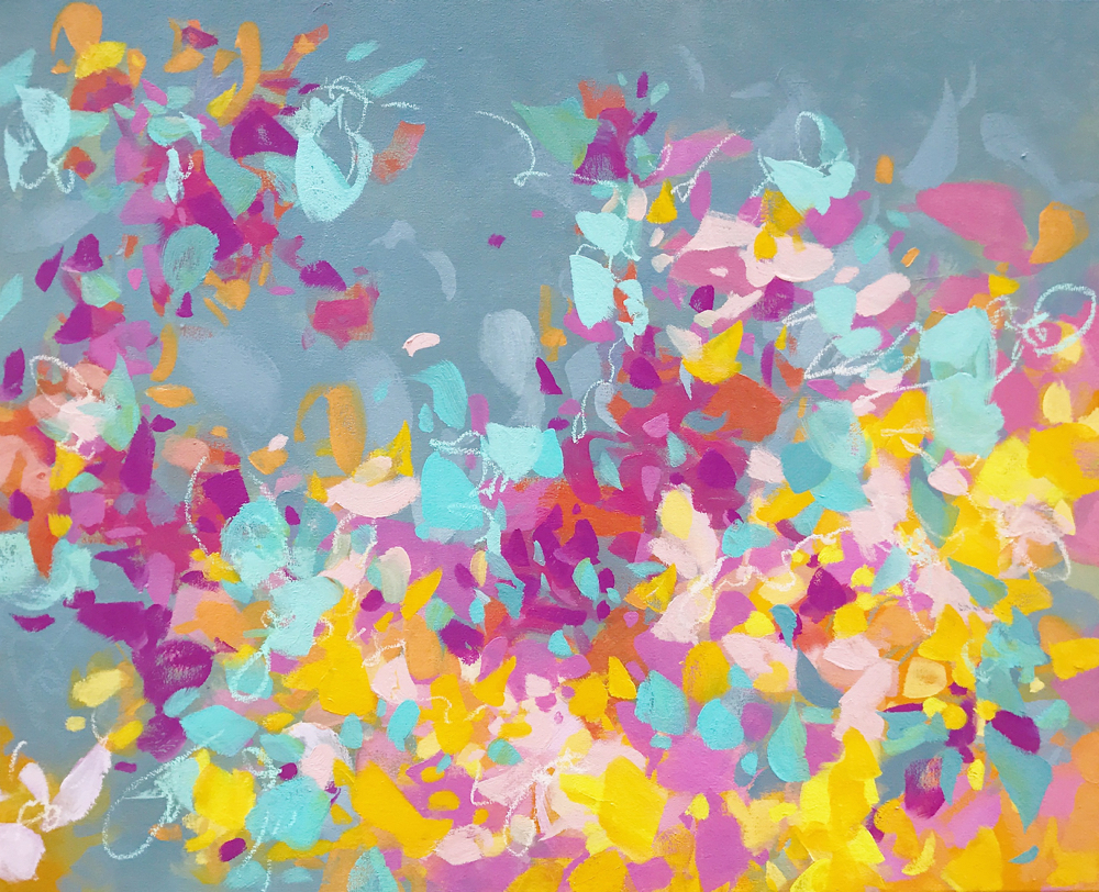 Vibrant Growth, oil on canvas, 26x32