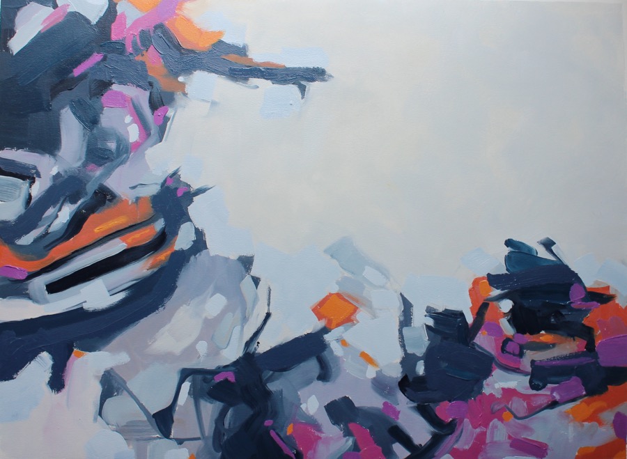 "Rhythm, Return II", oil on paper, 22x30, $1,000 @ Carrie Coleman Fine Art Dealer