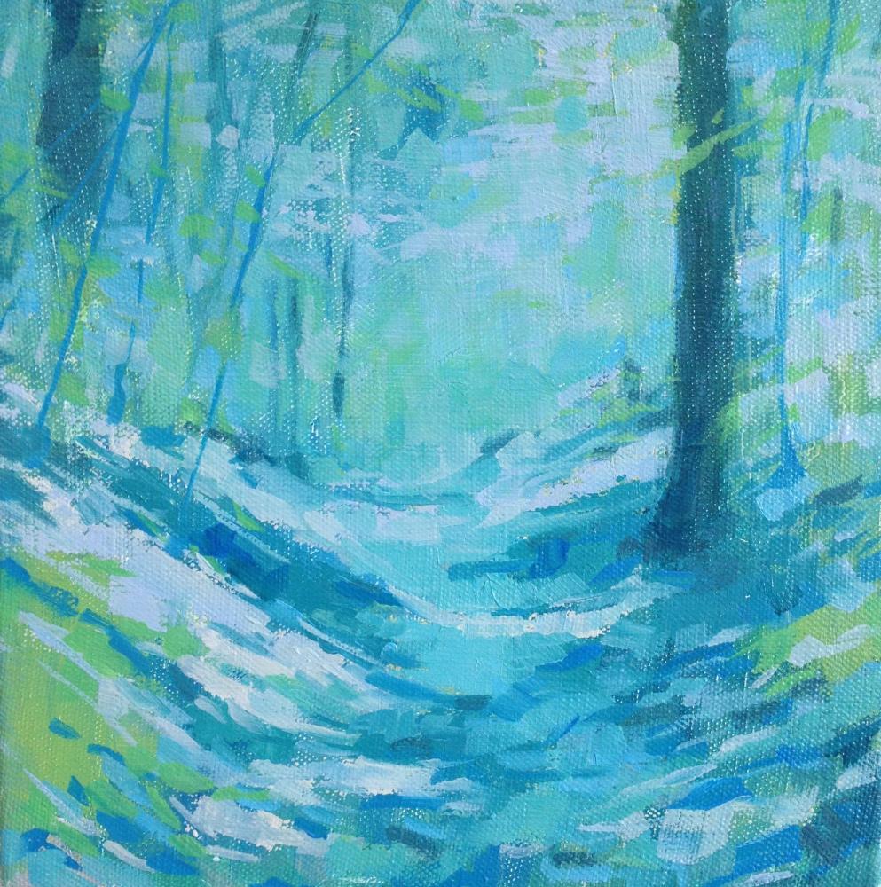 Scents of the Forest, oil on linen, 10x10