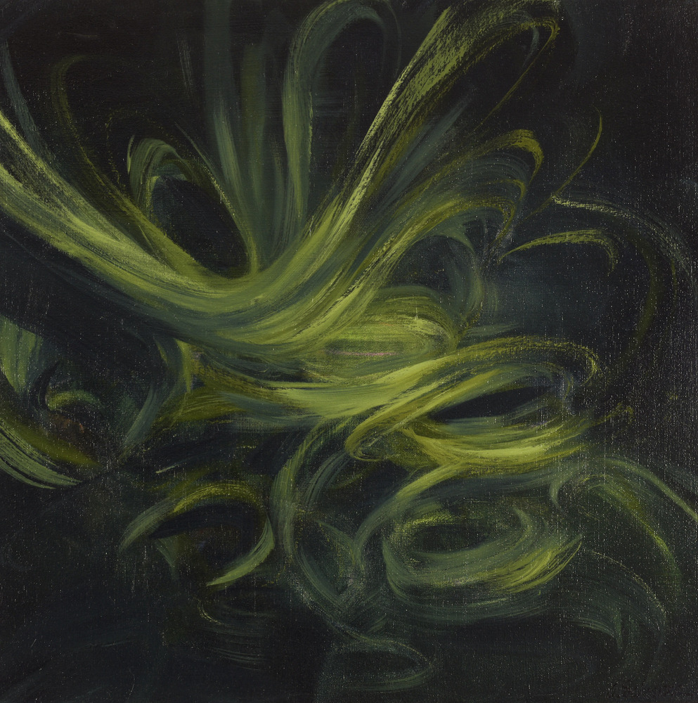 Verdant Emergence I, oil on canvas, 20x20
