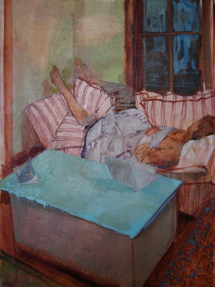 "Sleeping", oil on canvas, SOLD